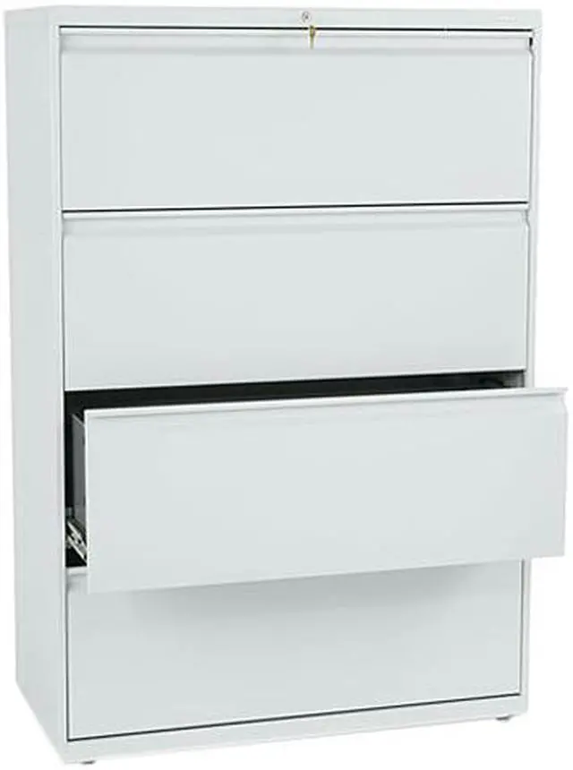 Main image of HON 884LQ 800 Series Four-Drawer Lateral File, Light Gray