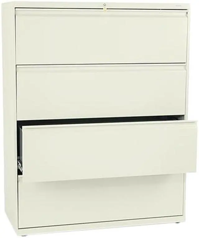 Main image of HON 894LL 800 Series Four-Drawer Lateral File, 53.30" x 42.00" x 19.30", Putty