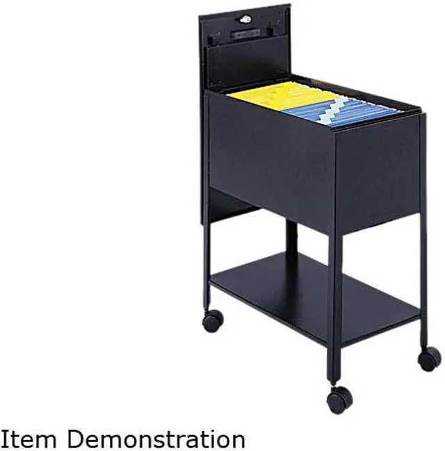 Main image of Safco 5362BL Extra-Deep Locking Mobile Tub File, 13-1/2w x 24-3/4d x 28-1/4h, Black