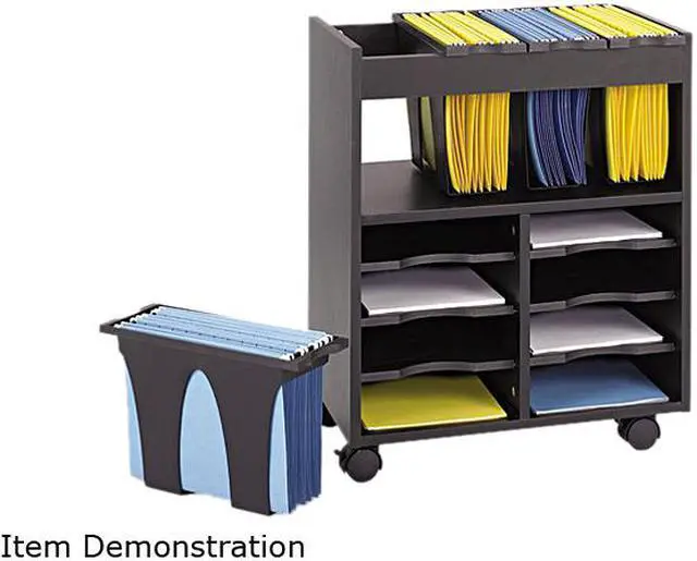 Main image of Safco 5390BL GoCarts Mobile File, 14.50" w x 21.50" d x 26.25" h, Black