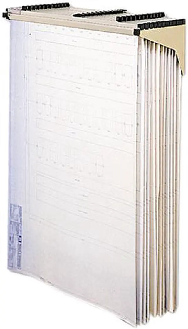 Main image of Safco 5030 Sheet File Drop/Lift Wall Rack, 1-1/4w x 11-3/8d x 7-7/8h, Sand