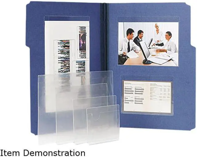 Main image of Smead 68123 Self-Adhesive Poly Pockets, Top Load, 4 1/16"w x 3"h, Clear 100/Box