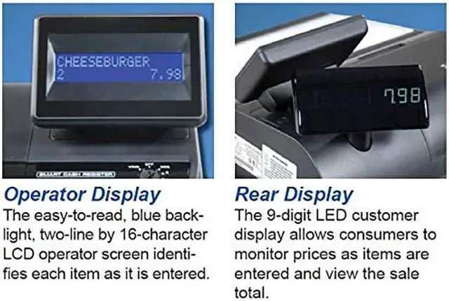 Alt view image 6 of 6 - SAM4S ER925 Cash Register with Raised Keyboard, with Receipt Printer
