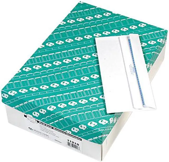 Main image of Quality Park 11218 Redi-Seal Security Tinted Envelope, Contemporary, #10, White, 500/Box