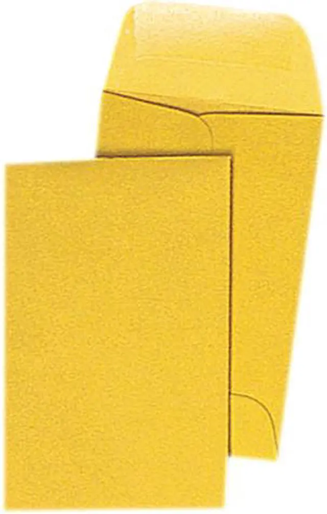 Main image of Quality Park 50160 Kraft Coin & Small Parts Envelope, Side Seam, #1, Light Brown, 500/Box