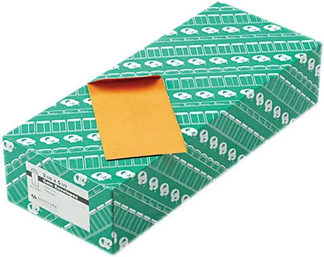 Main image of Quality Park 50562 Kraft Coin & Small Parts Envelope, Side Seam, #5 1/2, Light Brown, 500/Box