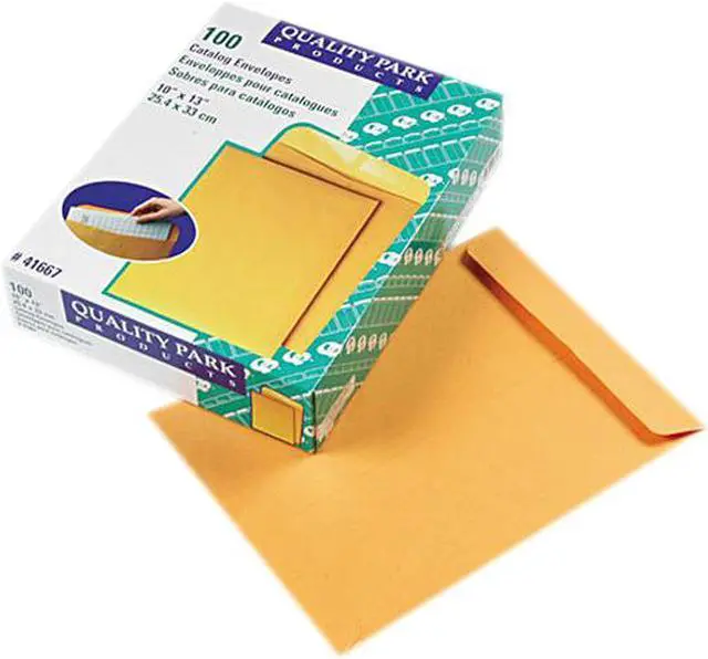 Main image of Quality Park 41667 Catalog Envelope, 10 x 13, Light Brown, 100/Box