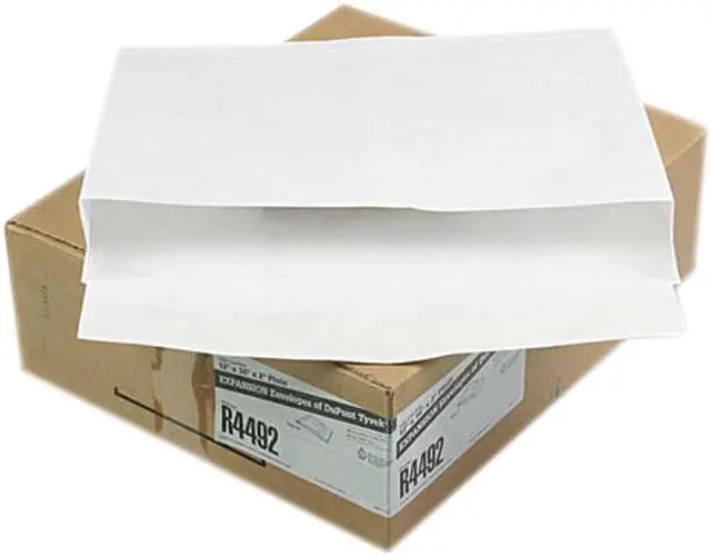 Main image of Quality Park R4492 Tyvek Booklet Expansion Mailer, 12 x 16 x 2, White, 18lb, 100/Carton