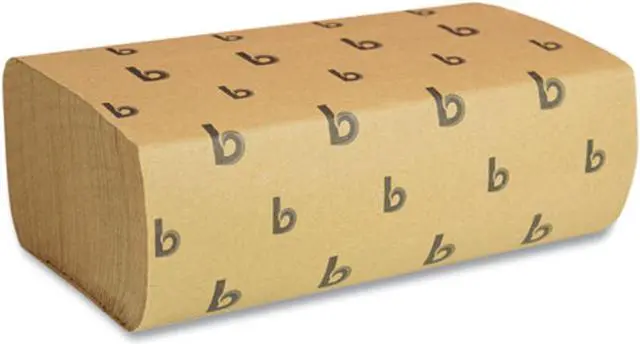 Main image of Boardwalk Multifold Paper Towels, 1-Ply, 9 x 9.45, Natural, 250/Pack, 16 Packs/Carton B6202