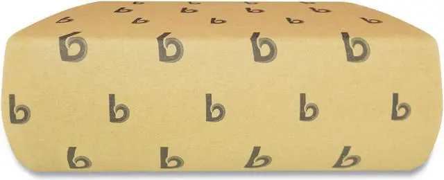 Alt view image 2 of 3 - Boardwalk Multifold Paper Towels, 1-Ply, 9 x 9.45, Natural, 250/Pack, 16 Packs/Carton B6202