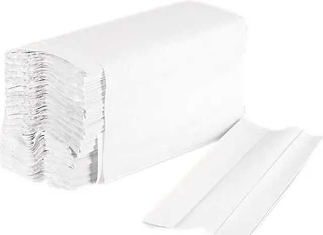 Main image of C-Fold Paper Towels, 200 Sheets/Pack, 12 Packs/Case, Bleached White