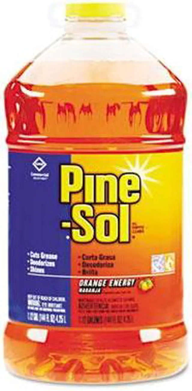 Alt view image 2 of 2 - Clorox 41772CT Pine-Sol All-Purpose Cleaner, Orange Scent, 144 oz. Bottle, 3 units each