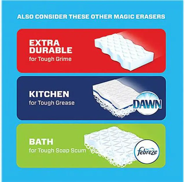 Alt view image 2 of 3 - Mr. Clean 79009PK Magic Eraser, 2 3/10 x 4 3/5 x 1, White, 6/Pack