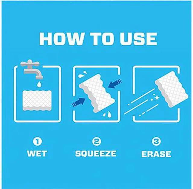 Alt view image 3 of 3 - Mr. Clean 79009PK Magic Eraser, 2 3/10 x 4 3/5 x 1, White, 6/Pack