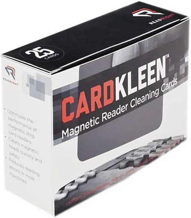 Main image of Read Right RR1222 CardKleen Presaturated Magnetic Head Cleaning Cards, 25/Box