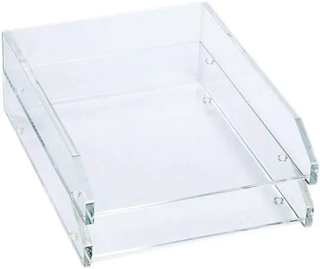 Main image of Kantek AD-15 Double Letter Tray, Two Tier, Acrylic, Clear