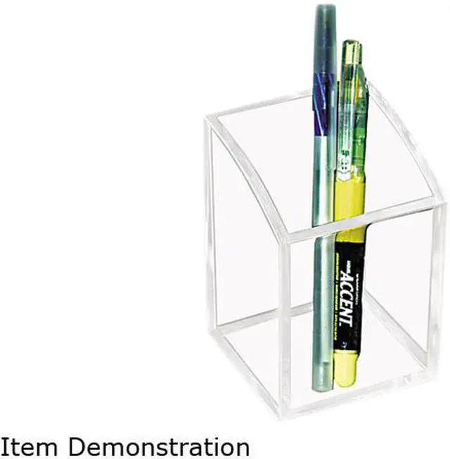 Main image of Kantek AD-20 Acrylic Pencil Cup, 2 3/4 x 2 3/4 x 4, Clear