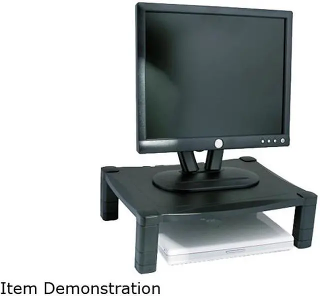 Main image of Kantek MS400 Single Level Height-Adjustable Stand, 17 x 13 1/4 x 3 to 6 1/2, Black