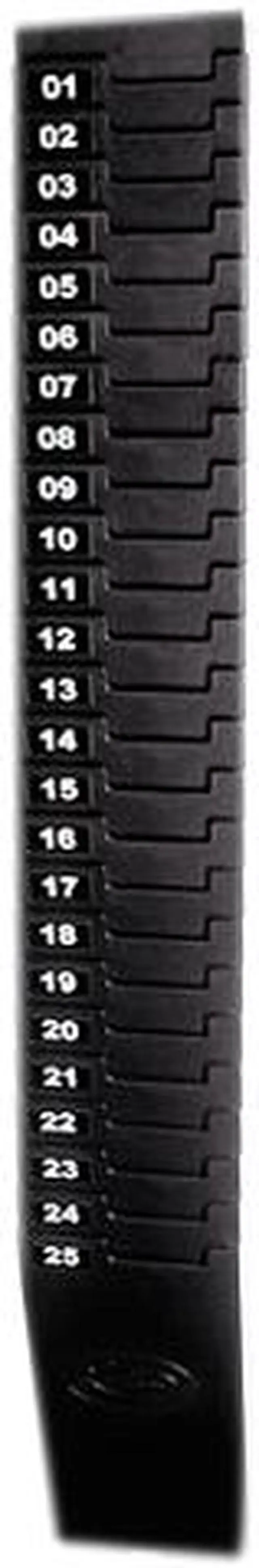 Main image of Lathem Time 25-7EX Expandable Time Card Rack, 25-Pocket, Holds Seven Inch Cards, Black Plastic