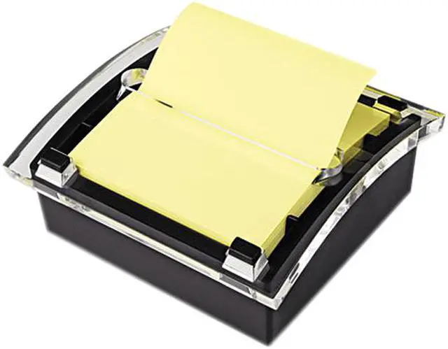 Main image of Post-it Pop-up Notes DS330-BK Clear Top Pop-up Note Dispenser for 3 x 3 Self-Stick Notes, Black