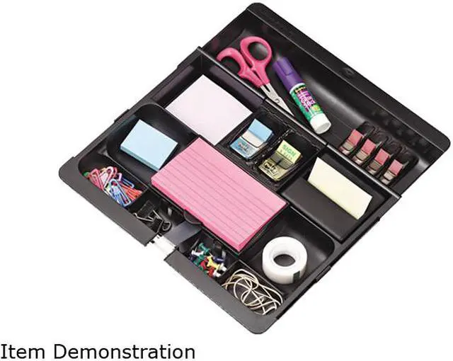 Main image of 3M C-71 Recycled Plastic Desk Drawer Organizer Tray, Plastic, Black