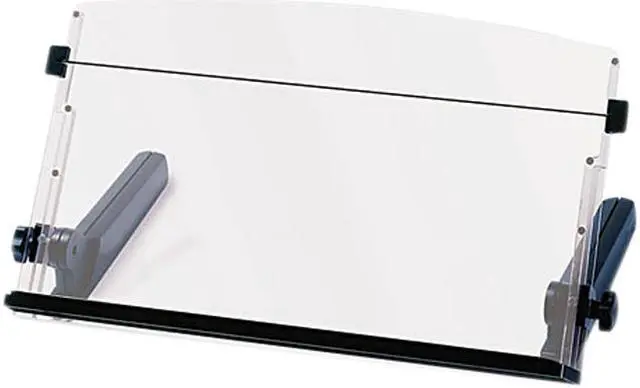 Main image of 3M DH640 In-Line Freestanding Copyholder, Plastic, 300 Sheet Capacity, Black/Clear