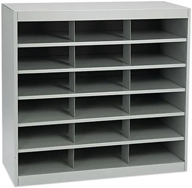 Main image of Safco 9264GR Steel Project Center Organizer, 18 Pockets, 37 1/2 x 15 3/4 x 36 1/2