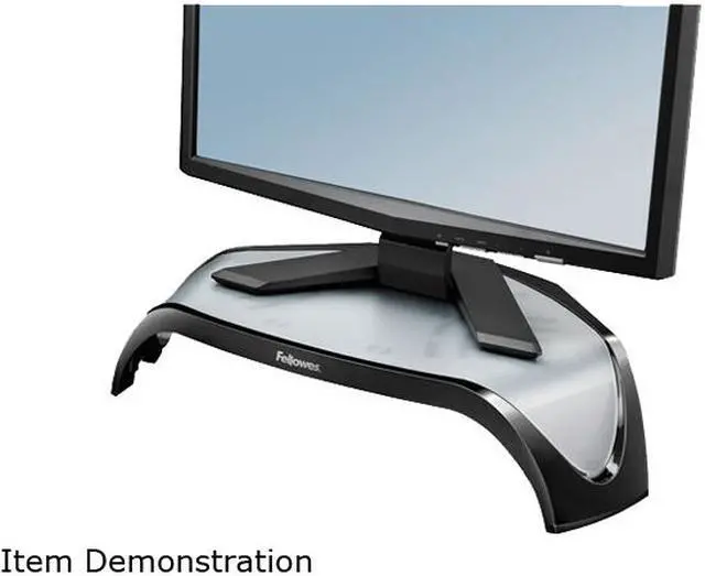 Main image of Fellowes Smart Suites Corner Monitor Riser, 3 7/8 to 5 1/8 x 18 1/2 x 12 1/2, Black