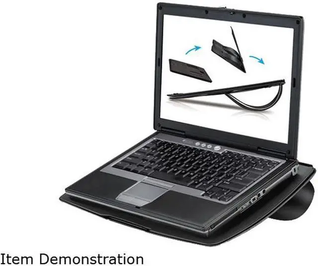 Main image of Fellowes Laptop Riser, Non-Skid, 15w x 5/16d x 10 3/4h, Black