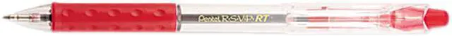 Main image of Pentel R.S.V.P. RT Retractable Ball Point Pen, Med Pt, Red