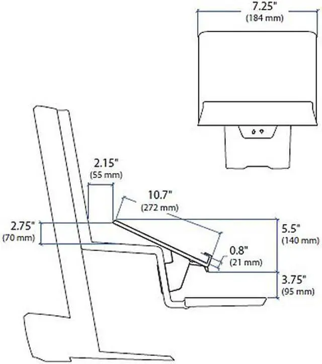 Alt view image 2 of 2 - Ergotron 97-558-200 Tablet/Document Holder for WorkFit-S