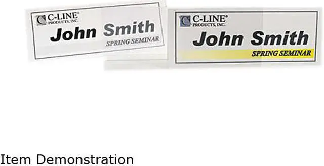 Main image of C-Line 87507 Tent Card Holder, 4 1/4 x 11, Rigid Heavyweight Clear Plastic, 25/Box
