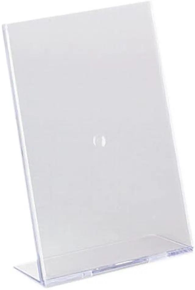 Main image of deflect-o 590301 Slanted Desk Sign Holder, Plastic, 5 x 7, Clear