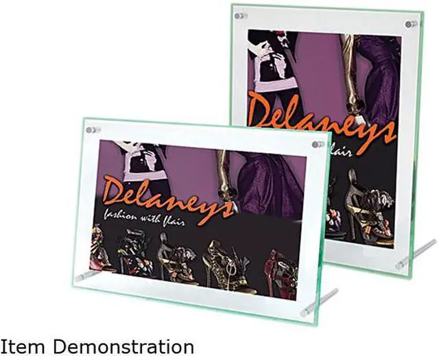 Main image of deflect-o 799693 Superior Image Beveled Edge Sign Holder, Acrylic, 11 x 8-1/2, Clear