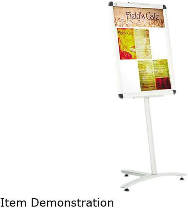 Main image of Quartet LCF2418 Clip-Frame Pedestal Sign, Aluminum, 24 x 18, Aluminum