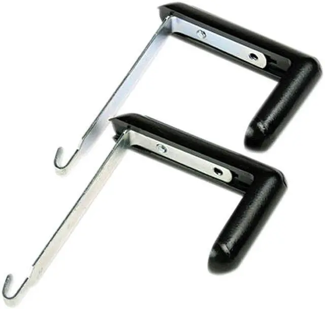 Main image of Quartet 7502 Adjustable Aluminum Hangers For Panels 1-1/2-3 Thick, Black, 2/set