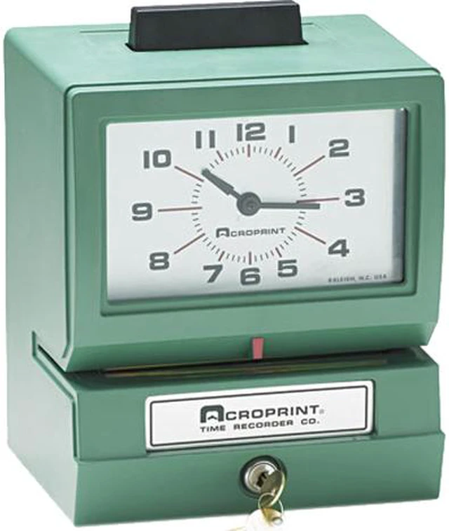 Acroprint ACP01107040A Model 125 Analog Manual Print Time Clock with ...