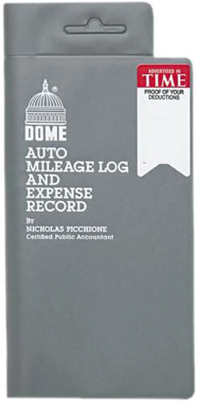 Main image of Dome 750 Auto Mileage Log/Expense Record, 3-1/2 x 6-1/2, 140-Page Book