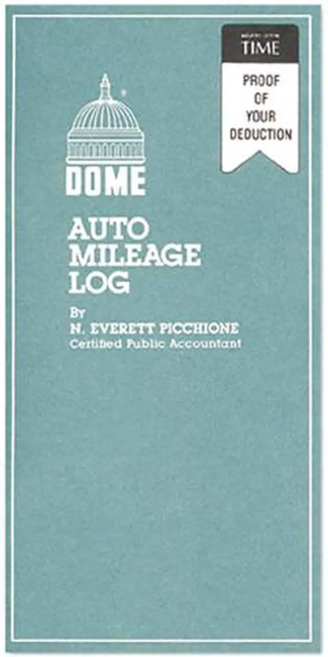 Main image of Dome 770 Auto Mileage Log, Undated, 3 1/4 x 6 1/4, 32 Forms