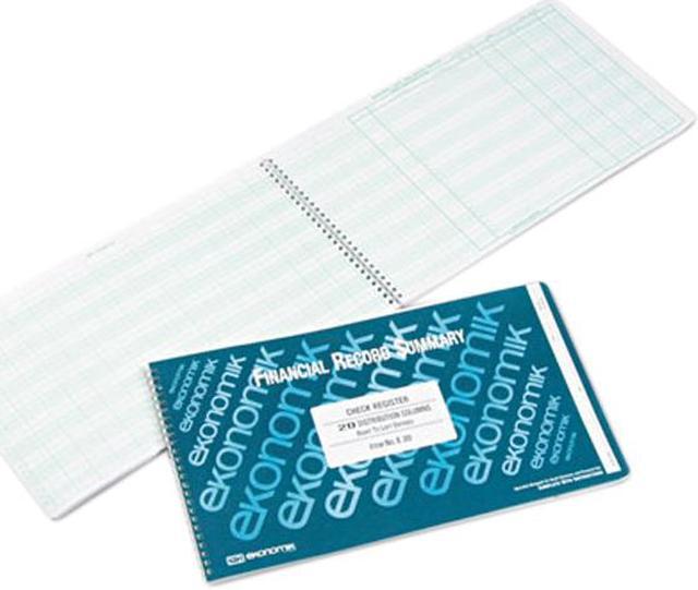 Main image of Ekonomik E20 Wirebound Check Register Accounting System, 8 3/4 x 14 3/4, 40 Pages