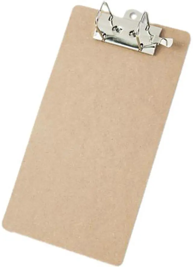Main image of Saunders 05713 Hardboard Arch Clipboard, 2" Capacity, Holds 8-1/2"w x 14"h, Brown