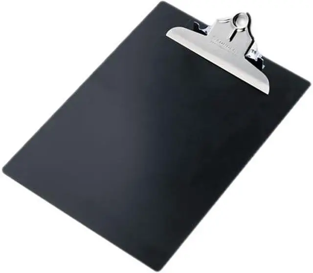 Main image of Saunders 21603 Plastic Antimicrobial Clipboard, 1" Capacity, Holds 8-1/2w x 12h, Black