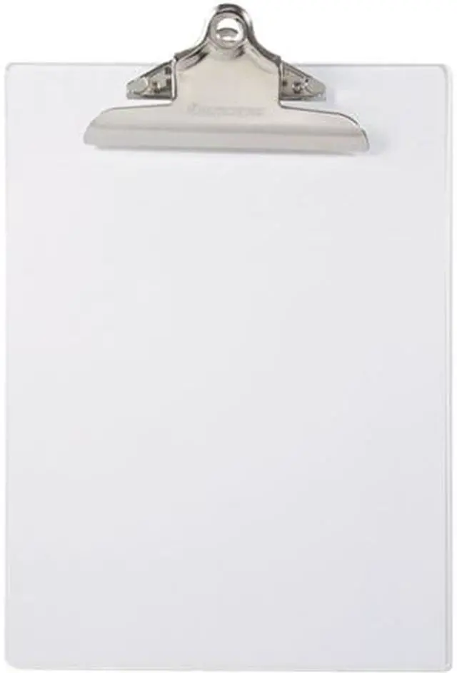 Main image of Saunders 21803 Plastic Clipboard, 1" Capacity, Holds 8-1/2w x 11h, Clear