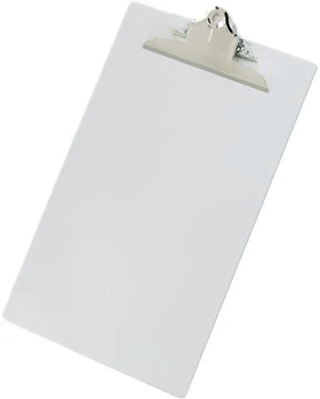 Main image of Saunders 22519 Aluminum Clipboard w/High-Capacity Clip, 1" Capacity, Holds 8-1/2w x 14h, Silver