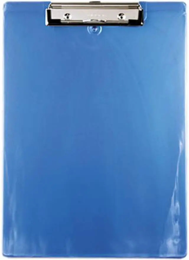 Main image of Saunders 00439 Plastic Clipboard, 1/2" Capacity, Holds 8-1/2w x 12h, Ice Blue