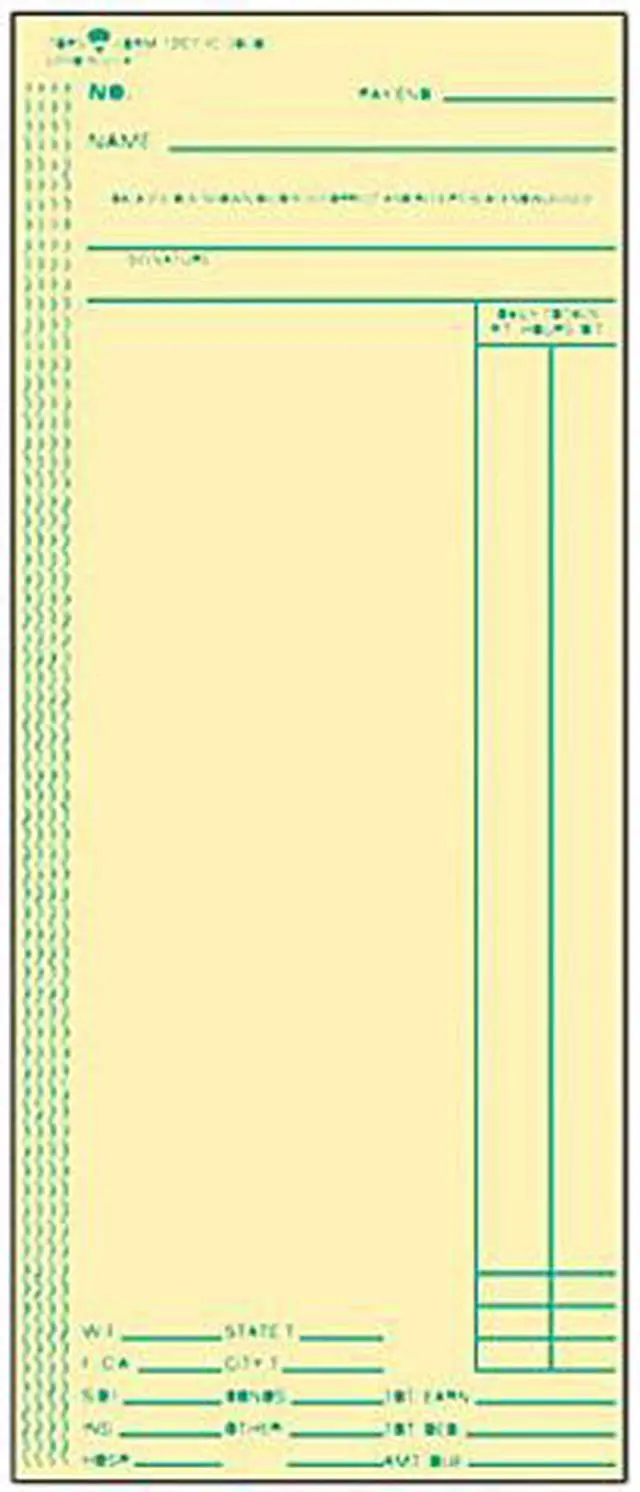 Main image of Tops 1261 Acroprint, Amano, Cincinnati, Lathem Time Card, Weekly, 3-3/8 x 8-1/4, 500/Box