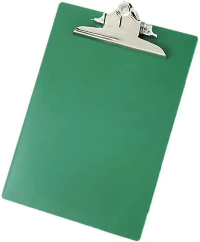 Main image of Saunders 21604 Plastic Antimicrobial Clipboard, 1" Capacity, Holds 8-1/2w x 12h, Green