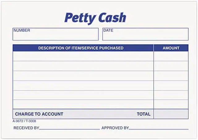 Main image of Tops 3008 Received of Petty Cash Slips, 3-1/2 x 5, 50/Pad, 12/Pack