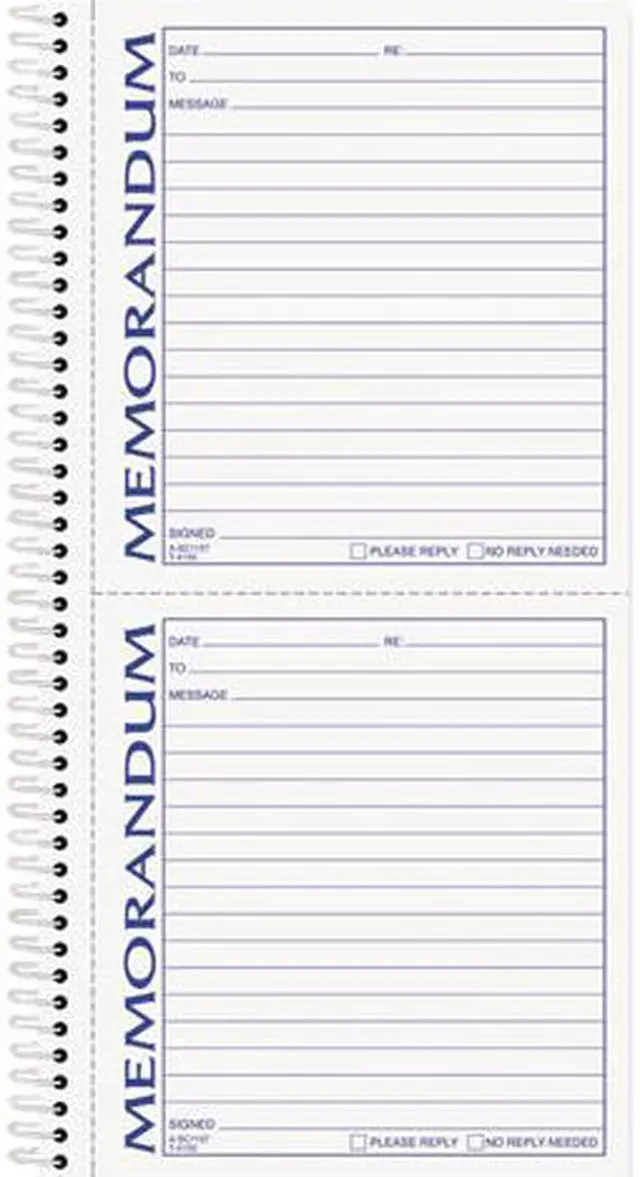Main image of Tops 4150 Memorandum Book, 5 x 5-1/2, Two-Part Carbonless, 100 Sets/Book