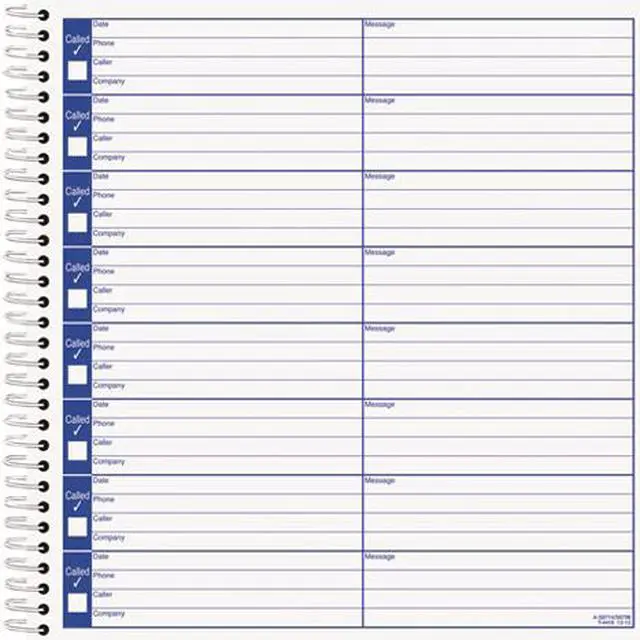 Main image of Tops 4416 Voice Message Log Books, 8 1/4 x 8 1/2, 800-Message Book